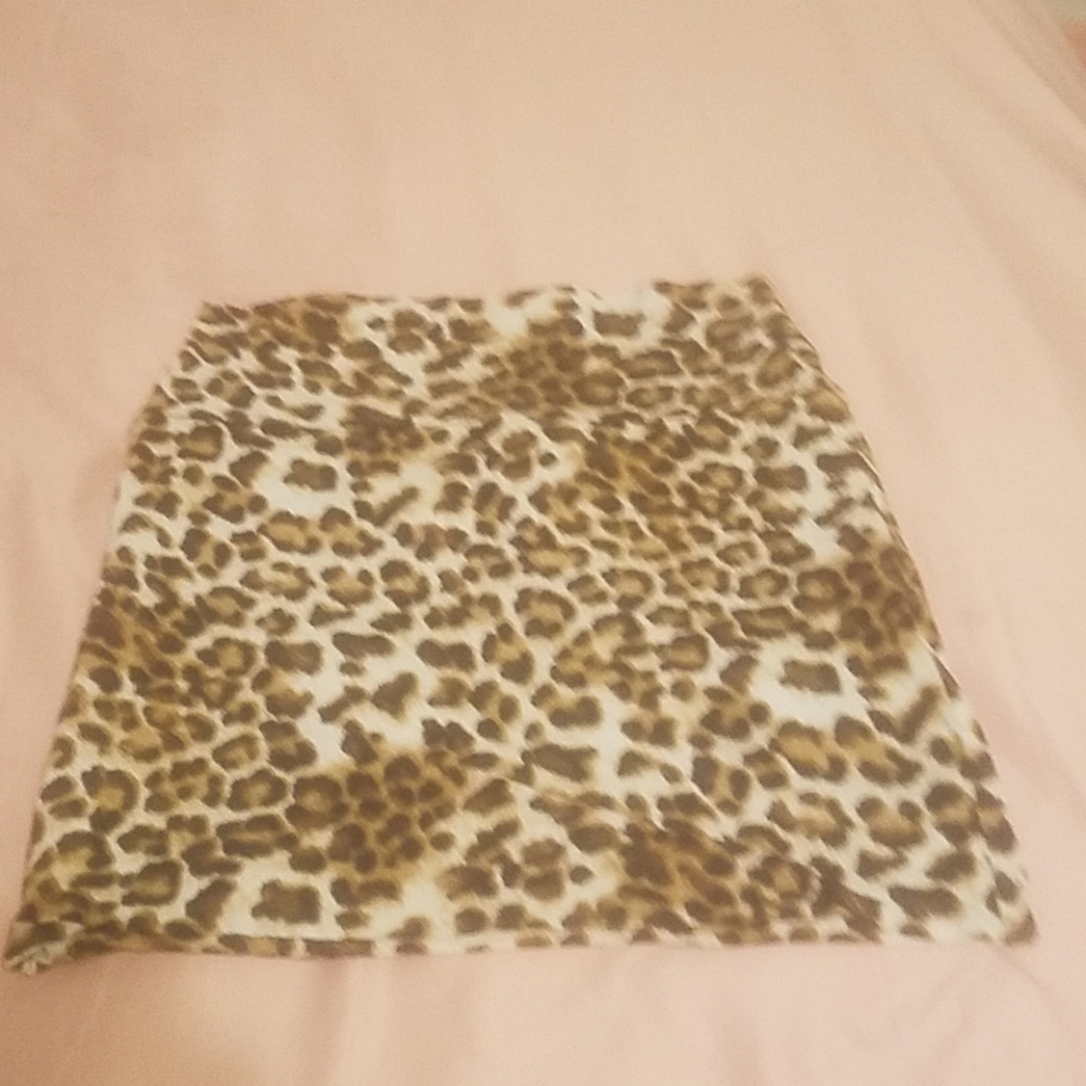 Animal Print Mini Skirt